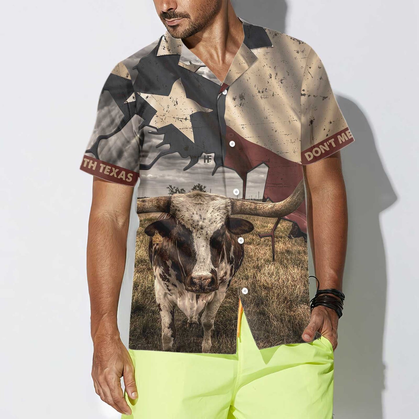 Retro Style Texas State Map Pattern Flag Texas Hawaiian Shirt, Hawaiian Shirt Gift, Christmas Gift