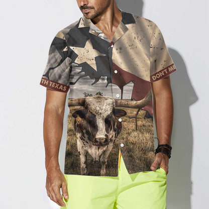 Retro Style Texas State Map Pattern Flag Texas Hawaiian Shirt, Hawaiian Shirt Gift, Christmas Gift