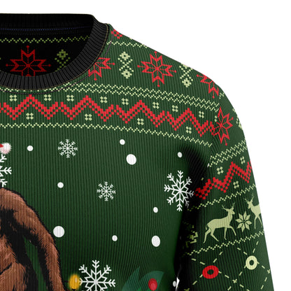 Big Foot Xmas Ugly Christmas Sweater, Christmas Ugly Sweater,Christmas Gift,Gift Christmas 2024
