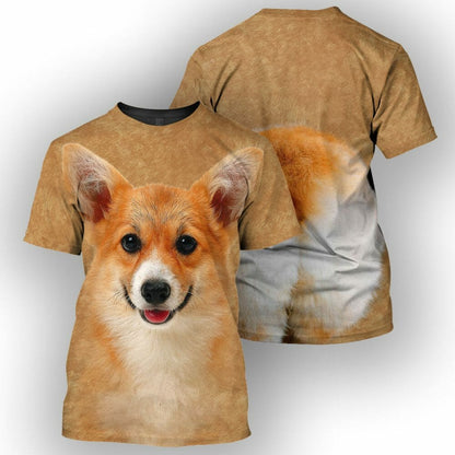 Corgi - 3D All Over Printed Shirt Tshirt Hoodie Apparel