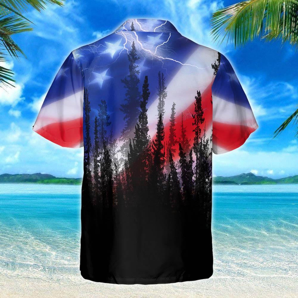 Blue Sky American Truck Eagle Design Hawaiian Shirt,Hawaiian Shirt Gift, Christmas Gift