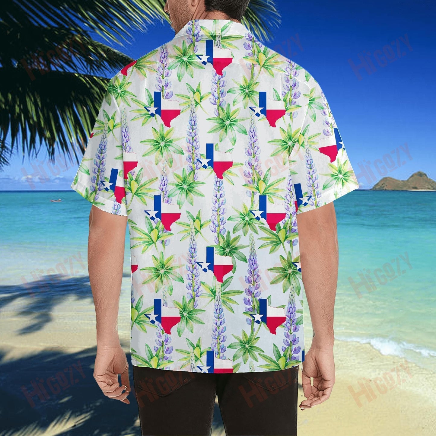 Amazing Texas Bluebonnet Hawaiian Shirt Vacation Short Sleeve Hawaiian Crazy Shirts Hawaiian Shirts For Women, Hawaiian Shirt Gift, Christmas Gift