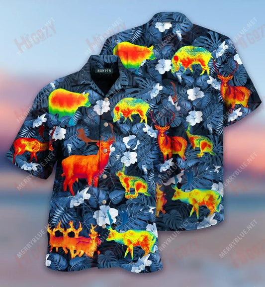 Thermal Amazing Animals Short Short Sleeve Shirt Vacation Hawaiian T Shirts Tactical Hawaiian Shirt Hawaiian Shirts For Women, Hawaiian Shirt Gift, Christmas Gift