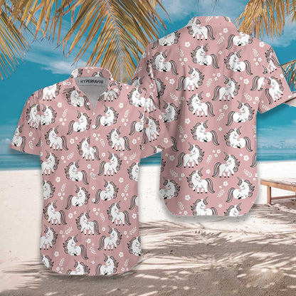 Lovely Baby Unicorn In The Magic Forest Hawaiian Shirt, Hawaiian For Gift