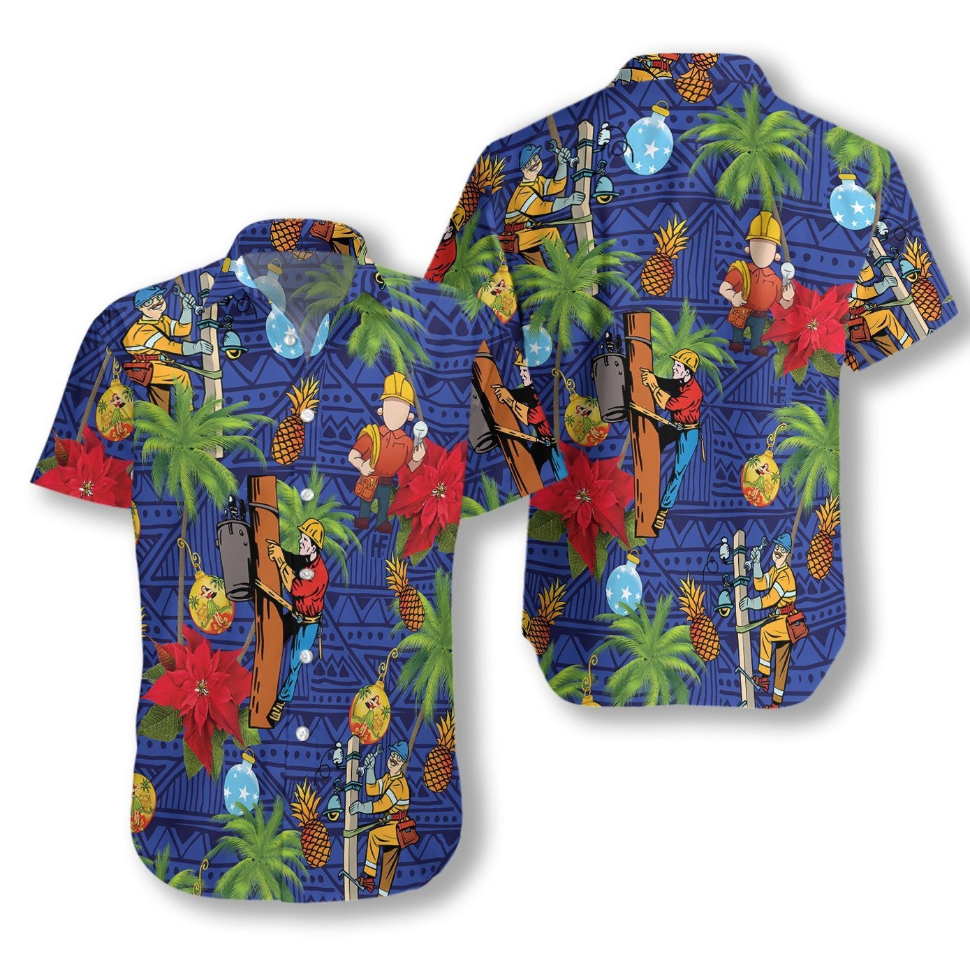 Proud To Be A Lineman Design Hawaiian Shirt,Hawaiian Shirt Gift, Christmas Gift