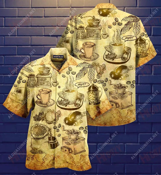 Life Happen Coffee Helps Unisex Hawaiian Shirt Vacation Short Sleeve Tactical Hawaiian Shirt Hawaiian Shirts For Women, Hawaiian Shirt Gift, Christmas Gift