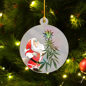 Cannabis Christmas Ornament Set, Merry Kushmas Funny Ornament, Marijuana Leaf Ornament, Funny Christmas Gift Idea