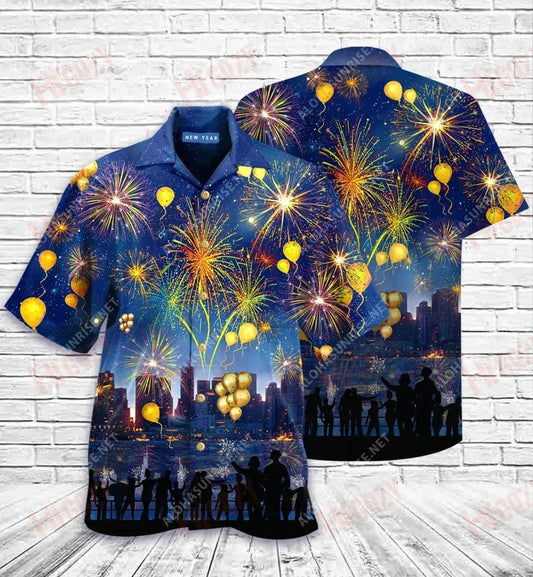 Countdown To New Year 2023 Short Hawaiian Shirt Summer Short Sleeve Vintage Hawaiian Shirts Hawaiian Shirts For Men, Hawaiian Shirt Gift, Christmas Gift