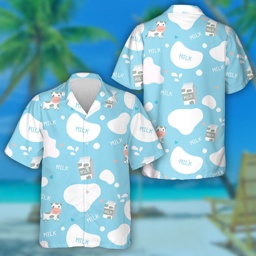 Small Yellow Flower And Cow In A Village Hawaiian Shirt, Hawaiian Shirt Gift, Christmas Gift