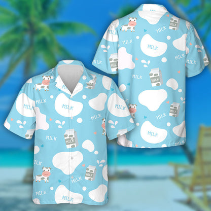Small Yellow Flower And Cow In A Village Hawaiian Shirt, Hawaiian Shirt Gift, Christmas Gift