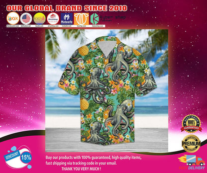 Octopus Hawaiian Shirt, Hawaiian Shirt Gift, Christmas Gift