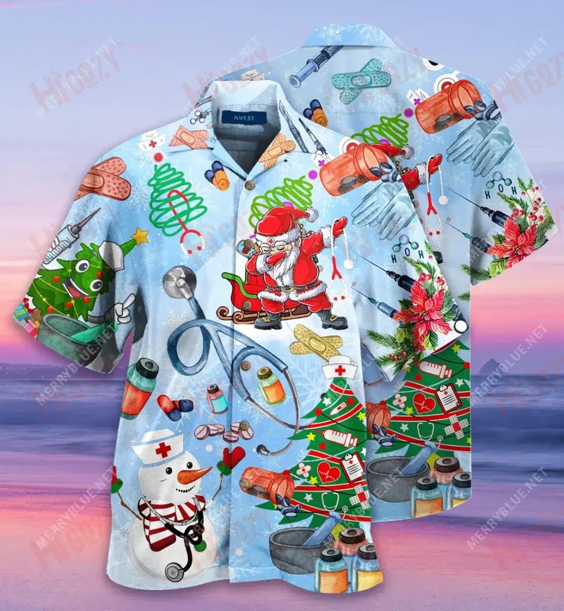 Funny Nurse Unisex Short Sleeve Shirt Summer Hawaiian T Shirts Hawaiian Crazy Shirts Funny Hawaiian Shirts, Hawaiian Shirt Gift, Christmas Gift