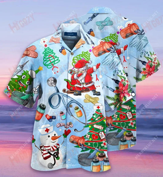 Funny Nurse Unisex Short Sleeve Shirt Summer Hawaiian T Shirts Hawaiian Crazy Shirts Funny Hawaiian Shirts, Hawaiian Shirt Gift, Christmas Gift