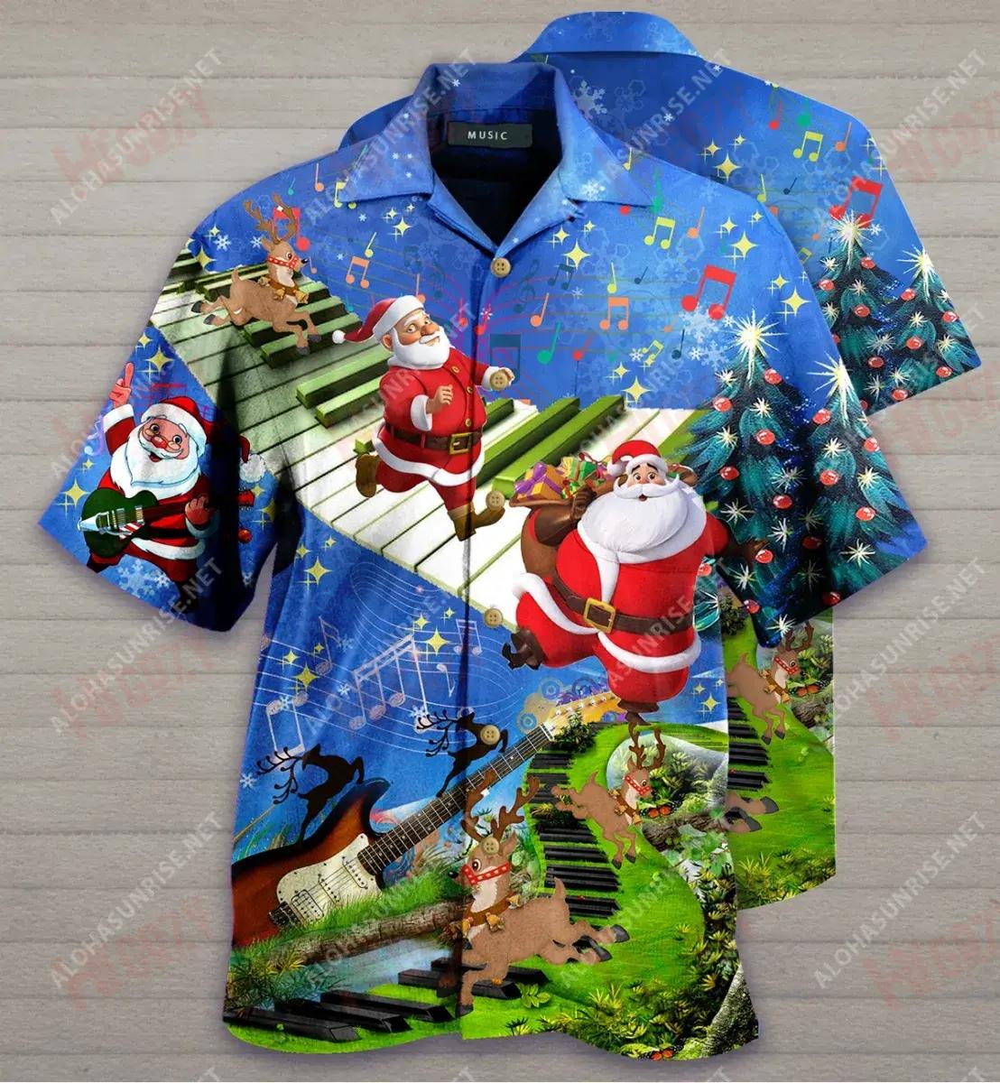 Jumping On Musical Instrument Short Short Sleeve Shirt Hobbies Hawaiian T Shirts Best Hawaiian Shirts Hawaiian Shirts For Men, Hawaiian Shirt Gift, Christmas Gift