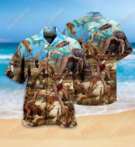 Born To Be King Of Sky Dinosaur Unisex Hawaiian Shirt Hobbies Short Sleeve Vintage Hawaiian Shirts Hawaiian Shirts For Women, Hawaiian Shirt Gift, Christmas Gift