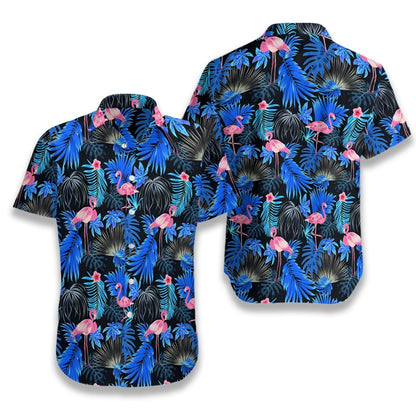 Deep Into Jungle Flamingo Design Hawaiian Shirt, Hawaiian Shirt Gift, Christmas Gift