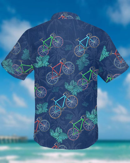 CYCLING TROPICAL HAWAIIAN SHIRT, Hwaiian For Gift