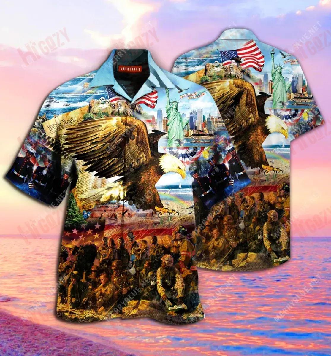 Call To Colors Freedom Isn'T Free Unisex Hawaiian Shirt Ocean Short Sleeve Custom Hawaiian Shirts Hawaiian Shirt Pattern, Hawaiian Shirt Gift, Christmas Gift