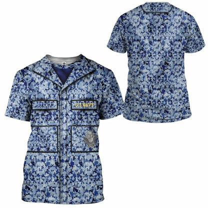 3D US Navy Uniform Tshirt Hoodie Apparel