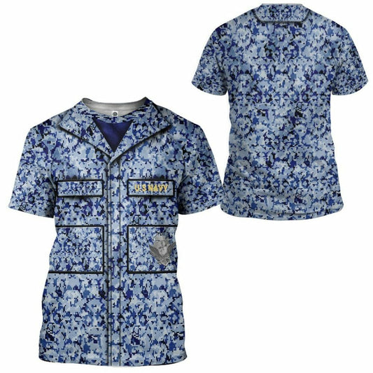 3D US Navy Uniform Tshirt Hoodie Apparel