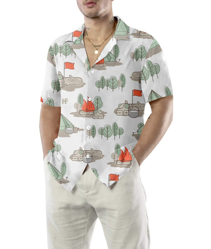 Great Hawaiian Shirt Weekend Forecast Camping With A Chance Of Drinking, Hawaiian Shirt Gift, Christmas Gift