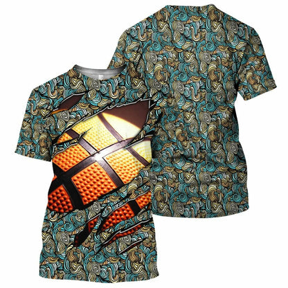 Basketball - 3D All Over Printed Shirt Tshirt Hoodie Apparel