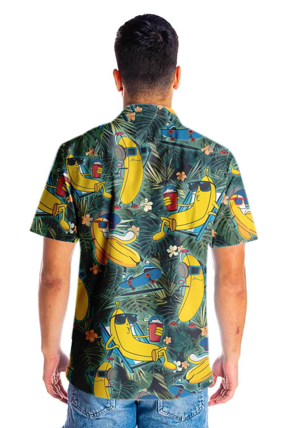 Funny Chill Tropical Banana Design Hawaiian Shirt,Hawaiian Shirt Gift, Christmas Gift