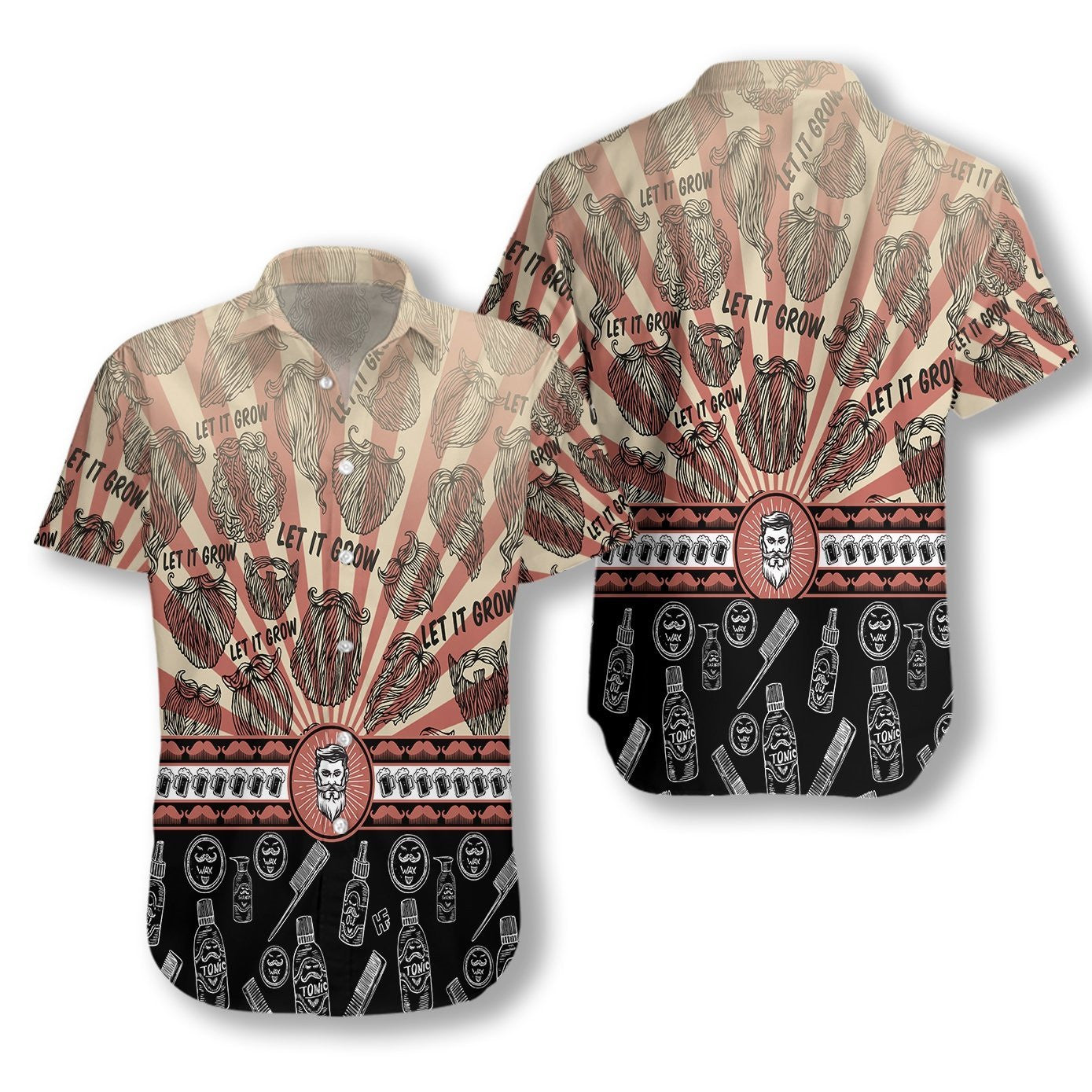 Let It Grow Unique Symbol Impressive Design Hawaiian Shirt, Hawaiian Shirt Gift, Christmas Gift