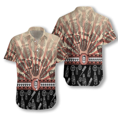 Let It Grow Unique Symbol Impressive Design Hawaiian Shirt, Hawaiian Shirt Gift, Christmas Gift