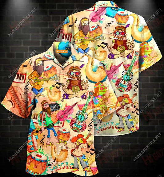 Stay Trippy Little Hippie Unisex Hawaiian Shirt Hobbies Short Sleeve Hawaiian Crazy Shirts Funny Hawaiian Shirts, Hawaiian Shirt Gift, Christmas Gift