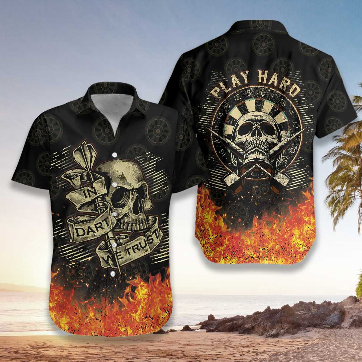Marvellous In Dart We Trust Hawaiian Shirt, Hawaiian Shirt Gift, Christmas Gift