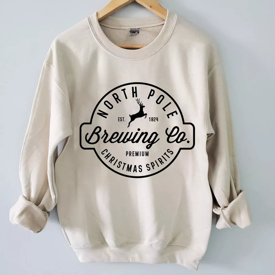 North Pole Brewing Co Sweatshirt, Christmas Shirt, Christmas Sweatshirt Cute, Christmas Winter Sweatshirt