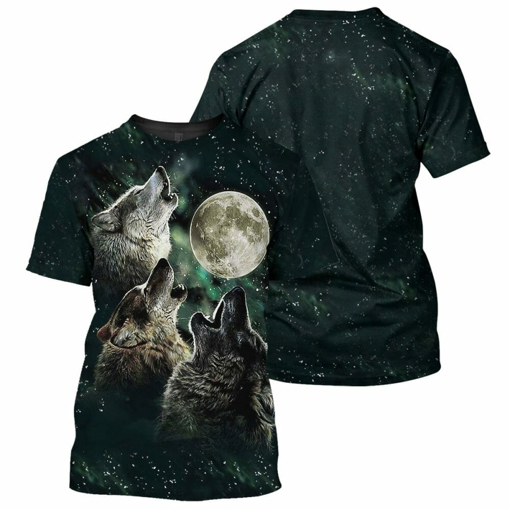 Wolf - 3D All Over Printed Shirt Tshirt Hoodie Apparel