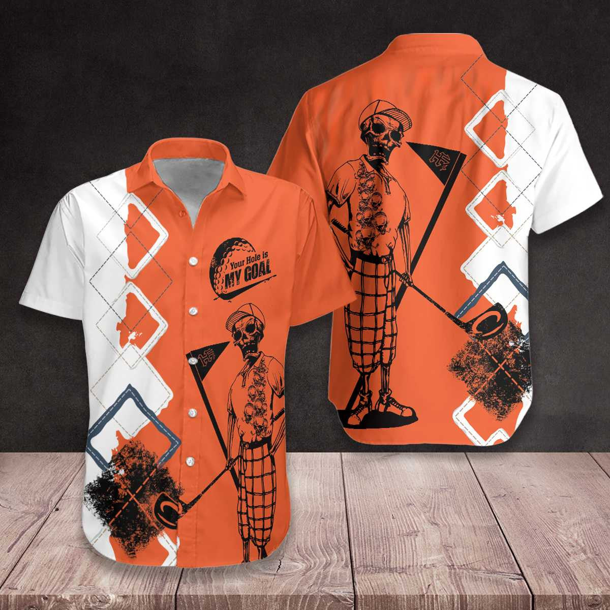 Your Hole Is My Goal Style Pretty Ornamental Hawaiian Shirt, Hawaiian Shirt Gift, Christmas Gift