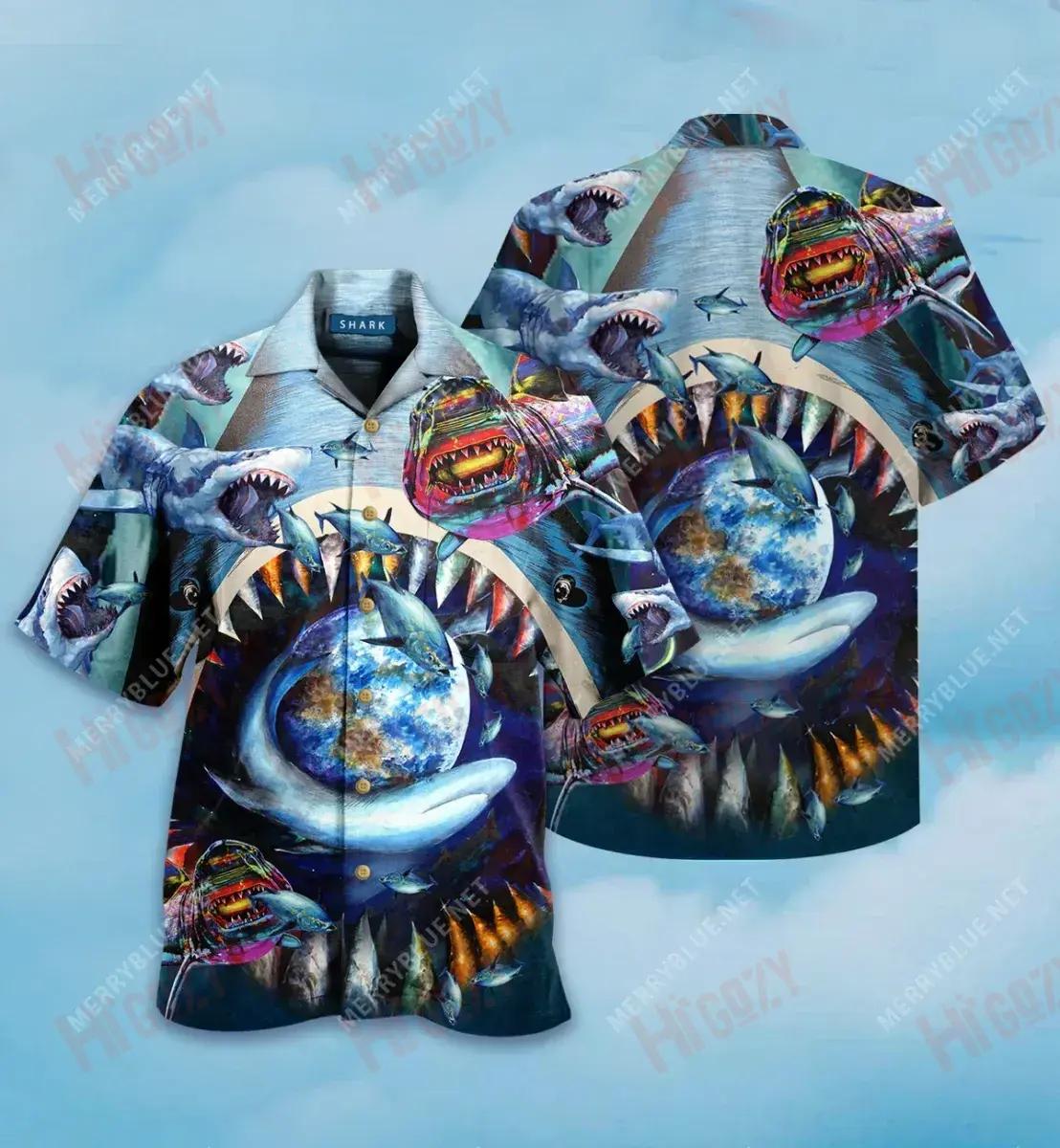 Who Loves Shark Short Hawaiian Shirt Hobbies Hawaiian T Shirts Tactical Hawaiian Shirt Hawaiian Shirts For Men, Hawaiian Shirt Gift, Christmas Gift