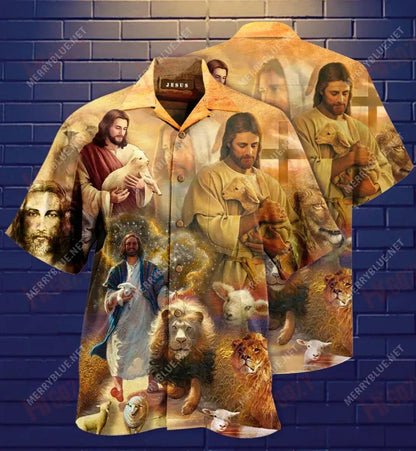 The Spirit Of Christ Hawaiian Shirt Summer Short Sleeve Hawaiian Crazy Shirts Hawaiian Shirts For Men, Hawaiian Shirt Gift, Christmas Gift