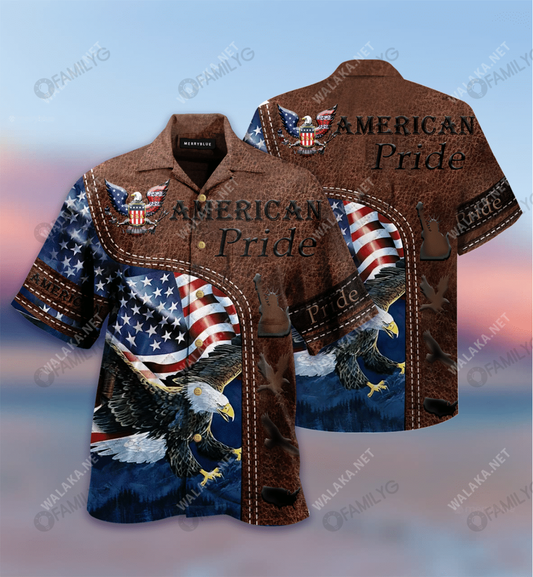 American Pride Patriotism Unisex Hawaiian Shirt, Hawaiian Shirt Gift, Christmas Gift