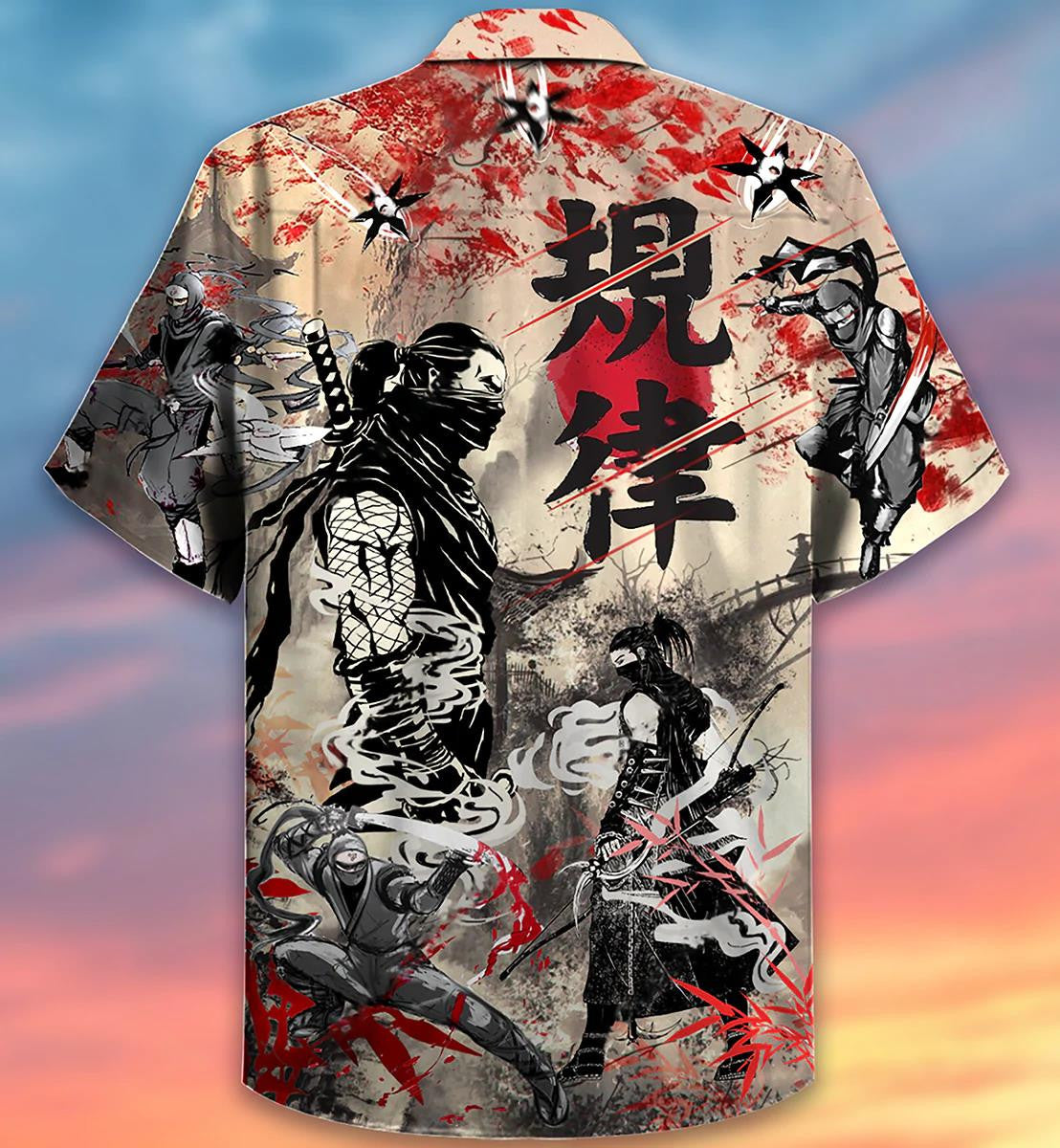 Only A Ninja Can Stop A Ninja Japan Themed Hawaiian Shirt, Hawaiian Shirt Gift, Christmas Gift