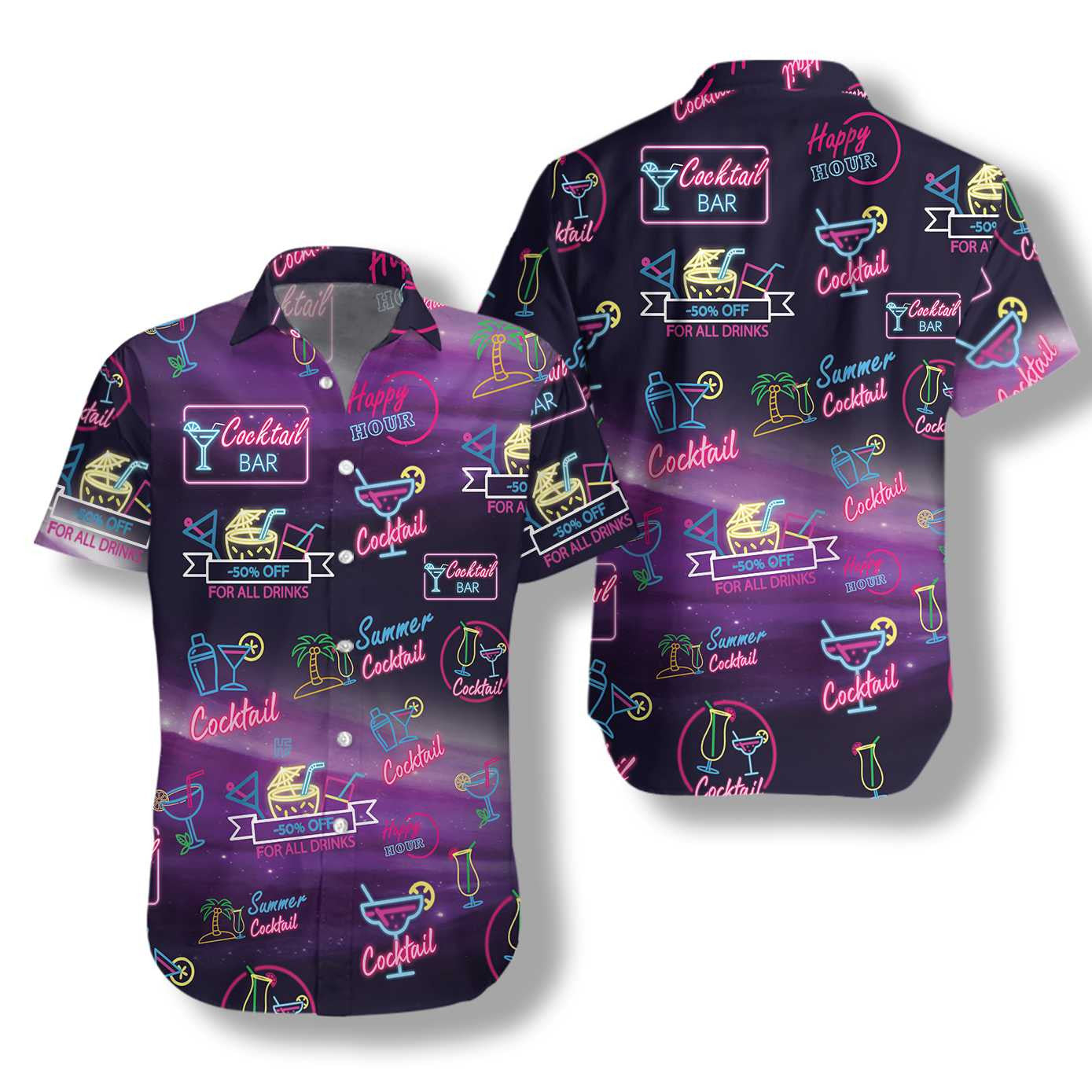Life Is Better With Cocktail Design Hawaiian Shirt, Hawaiian For Gift