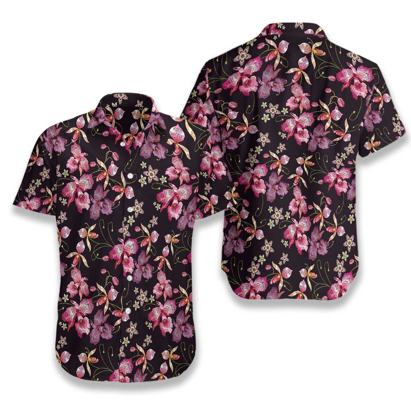 Floral On The Dark Design Hawaiian Shirt,Hawaiian Shirt Gift, Christmas Gift
