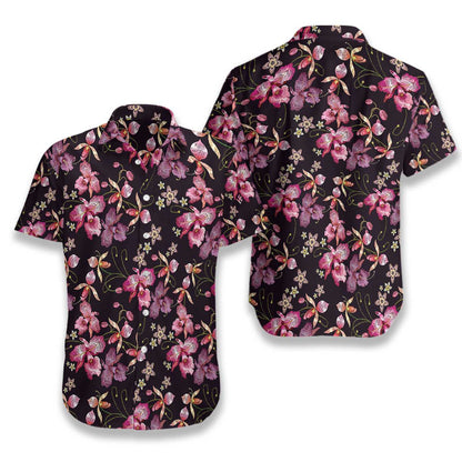 Floral On The Dark Design Hawaiian Shirt,Hawaiian Shirt Gift, Christmas Gift
