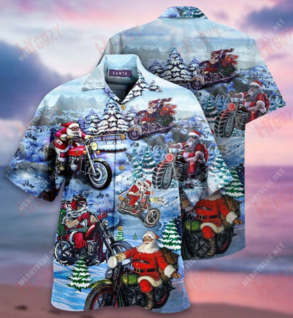 Driving With Santa Claus Short Hawaiian Shirt Hobbies Aloha Shirt Hawaiian Crazy Shirts Hawaiian Shirts For Women, Hawaiian Shirt Gift, Christmas Gift