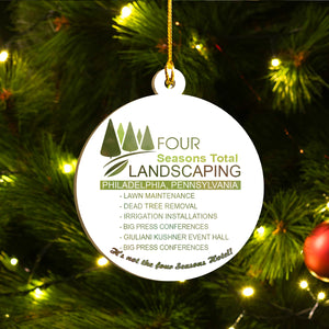 Four Seasons Total Landscaping Ornaments Set, Funny Christmas Ornaments Family Gift Idea