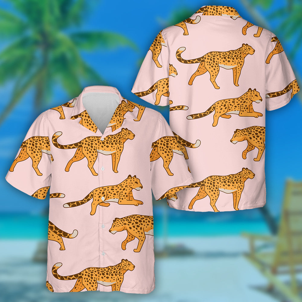 Leopards Laying And Resting Or Walking And Hunting Hawaiian Shirt, Hawaiian Shirt Gift, Christmas Gift
