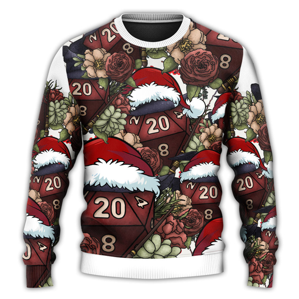 Christmas D20 Witch Dice D20 Xmas Vibe Ugly Christmas Sweater, Christmas Ugly Sweater, Christmas Gift, Gift Christmas 2024