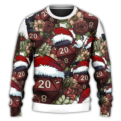 Christmas D20 Witch Dice D20 Xmas Vibe Ugly Christmas Sweater, Christmas Ugly Sweater, Christmas Gift, Gift Christmas 2024