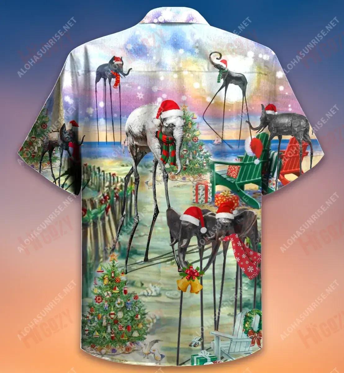 Give Me Christmas Elephant Short Short Sleeve Shirt Summer Hawaiian T Shirts Tactical Hawaiian Shirt Funny Hawaiian Shirts, Hawaiian Shirt Gift, Christmas Gift
