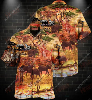 Amazing Africa Life Unisex Hawaiian Shirt Hobbies Short Sleeve Hawaiian Crazy Shirts Funny Hawaiian Shirts, Christmas Gift