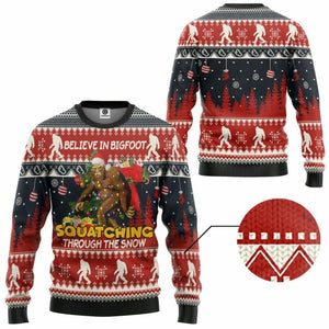 3D Bigfoot Ugly Sweater