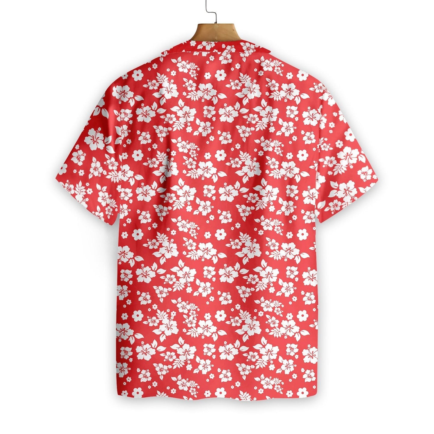 Flower On Red Background Design Hawaiian Shirt,Hawaiian Shirt Gift, Christmas Gift